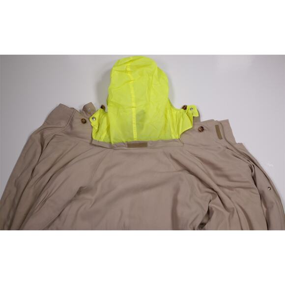 Loro Piana Vintage Beige Wool Zip Front Barn Coat Jacket Horsey Men's XL - Picture 10 of 10